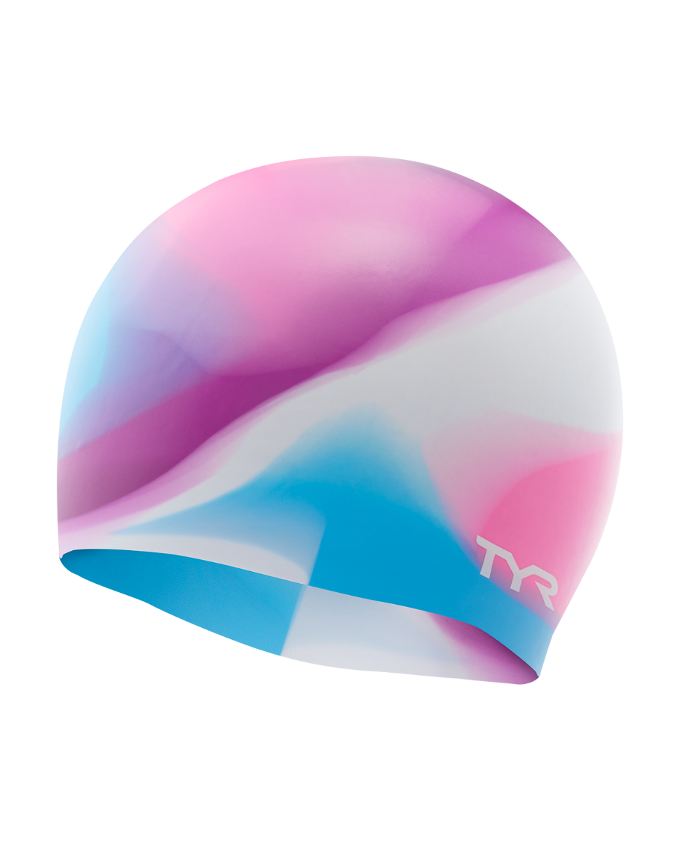  TYR Youth Silicone Swim Cap - Tie Dye