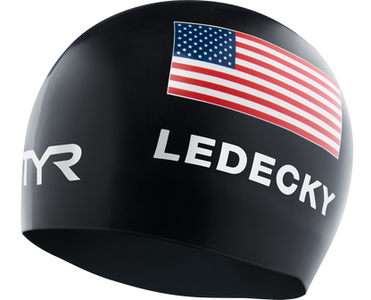  TYR Adult Katie Ledecky Silicone Swim Cap