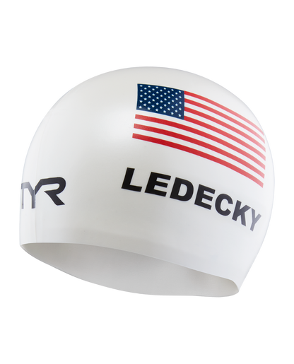  TYR Adult Katie Ledecky Silicone Swim Cap