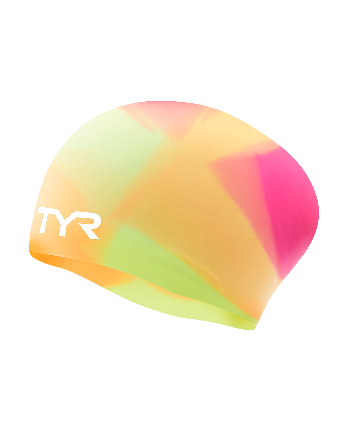  TYR Youth Long Hair Silicone Swim Cap - Tie Dye