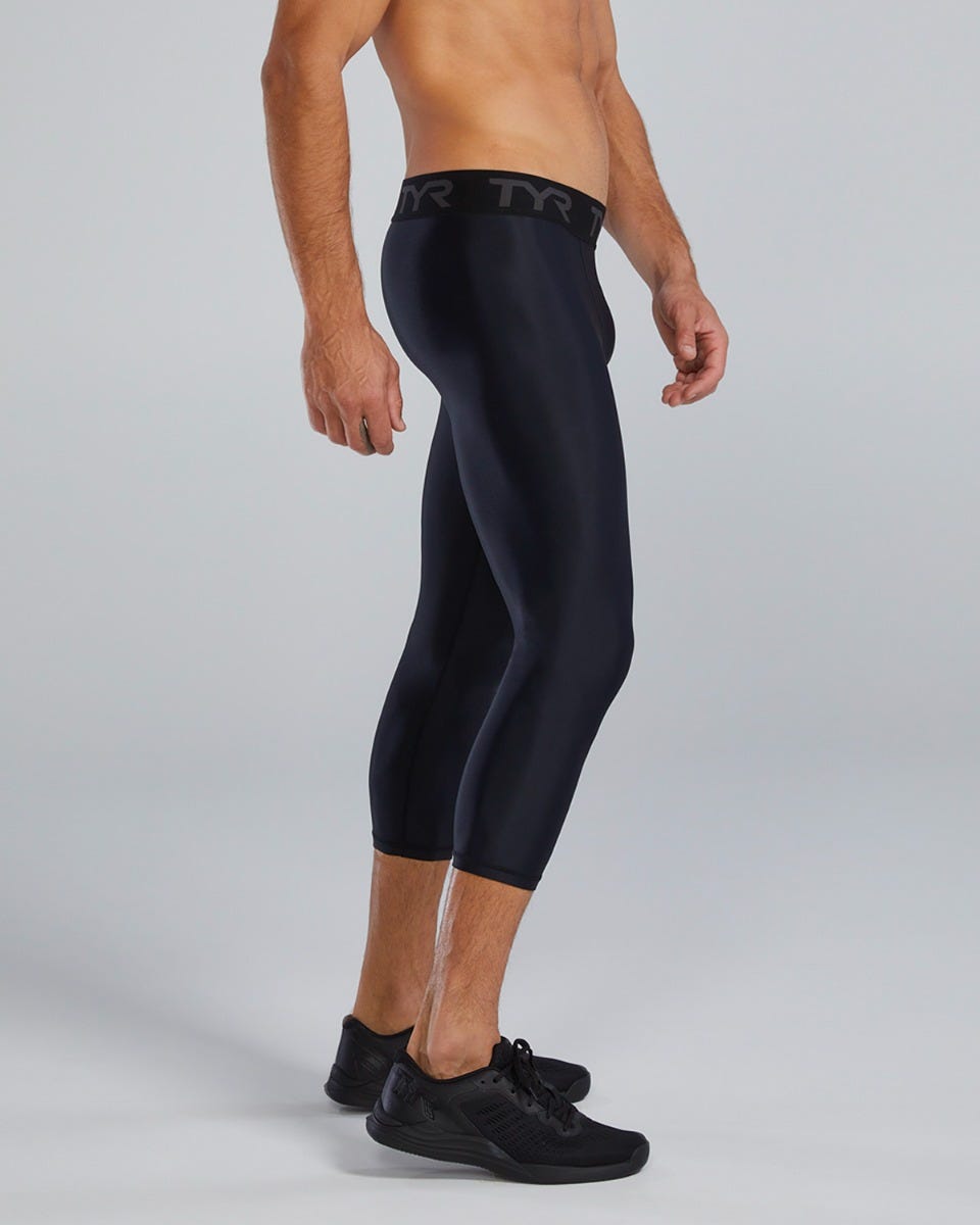  TYR Compression Men's Compression Crop- Solid