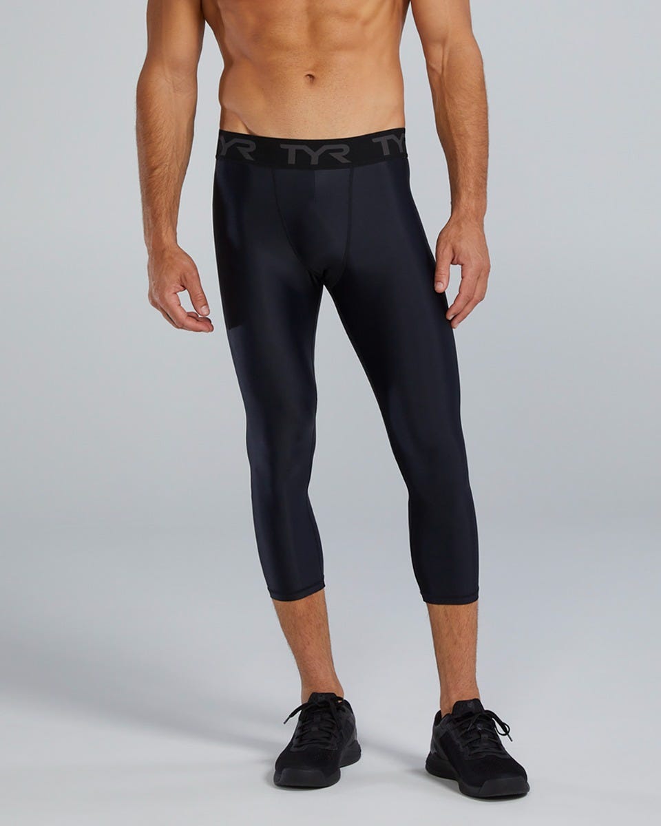  TYR Compression Men's Compression Crop- Solid