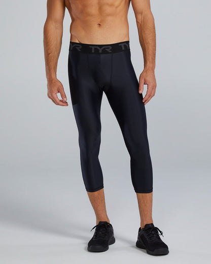  TYR Compression Men's Compression Crop- Solid