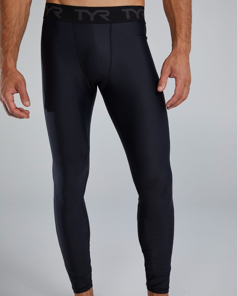  TYR Men's Full Length Compression Leggings - Solid