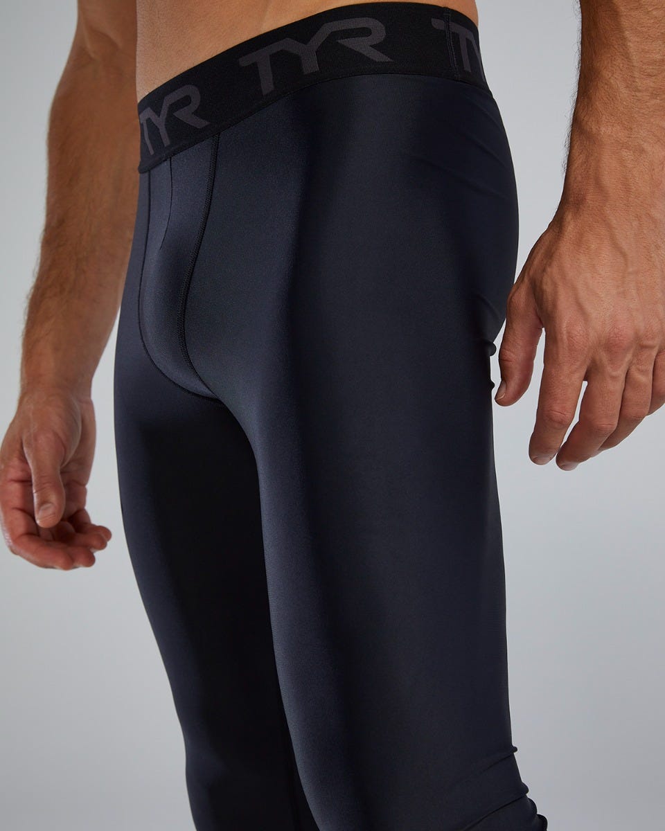  TYR Men's Full Length Compression Leggings - Solid