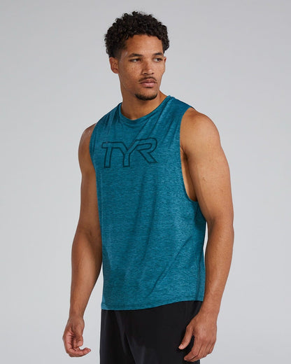  TYR ClimaDry™ Men's Big Logo Tech Tank - Solid / Heather