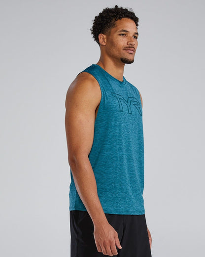  TYR ClimaDry™ Men's Big Logo Tech Tank - Solid / Heather
