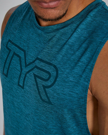  TYR ClimaDry™ Men's Big Logo Tech Tank - Solid / Heather