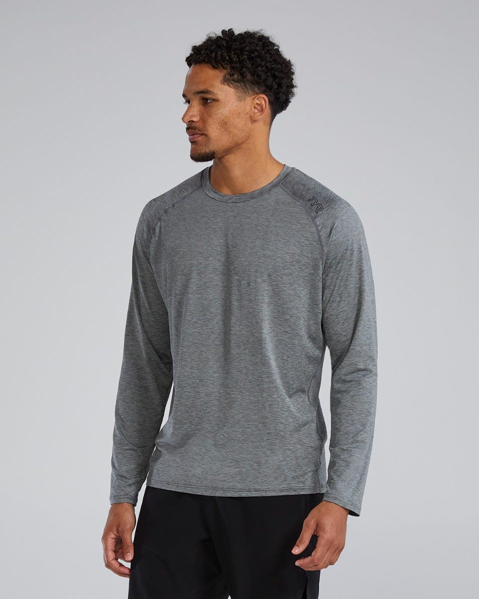 TYR ClimaDry™ Men's Raglan Long Sleeve Tech Tee - Solid / Heather