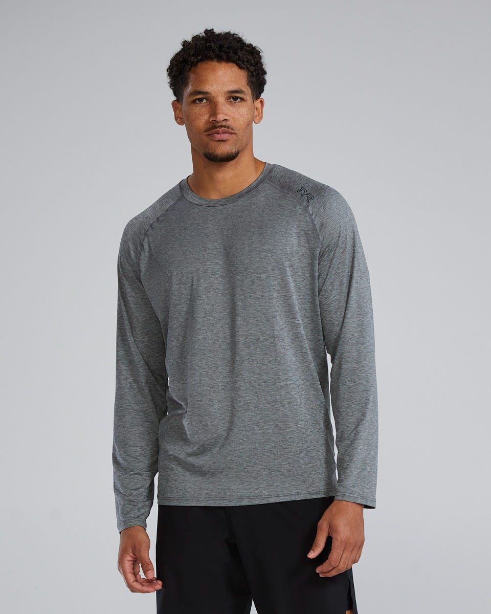  TYR ClimaDry™ Men's Raglan Long Sleeve Tech Tee - Solid / Heather