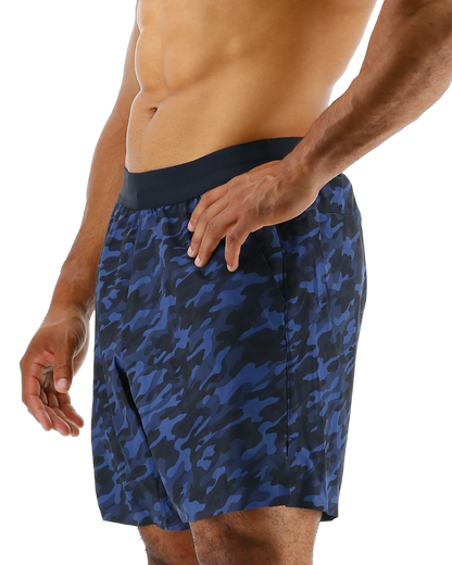  TYR Hydrosphereª Men's Lined 7" Unbroken Shorts - Midnight Camo