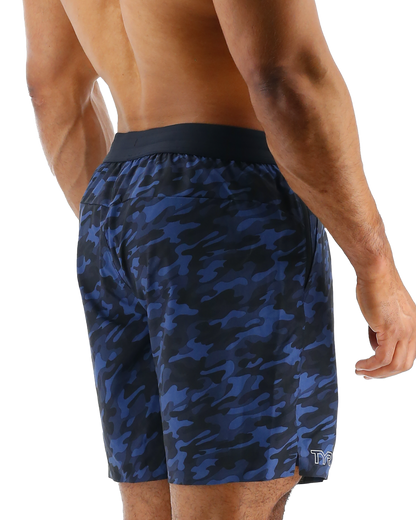  TYR Hydrosphereª Men's Lined 7" Unbroken Shorts - Midnight Camo
