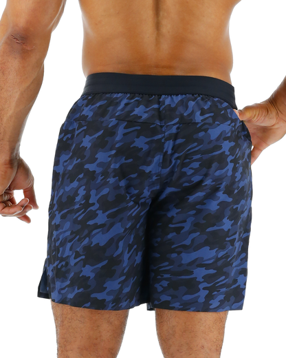  TYR Hydrosphereª Men's Lined 7" Unbroken Shorts - Midnight Camo