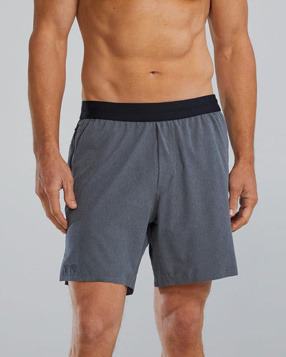  TYR Hydrosphereª Men's Lined 7" Unbroken Shorts - Solid