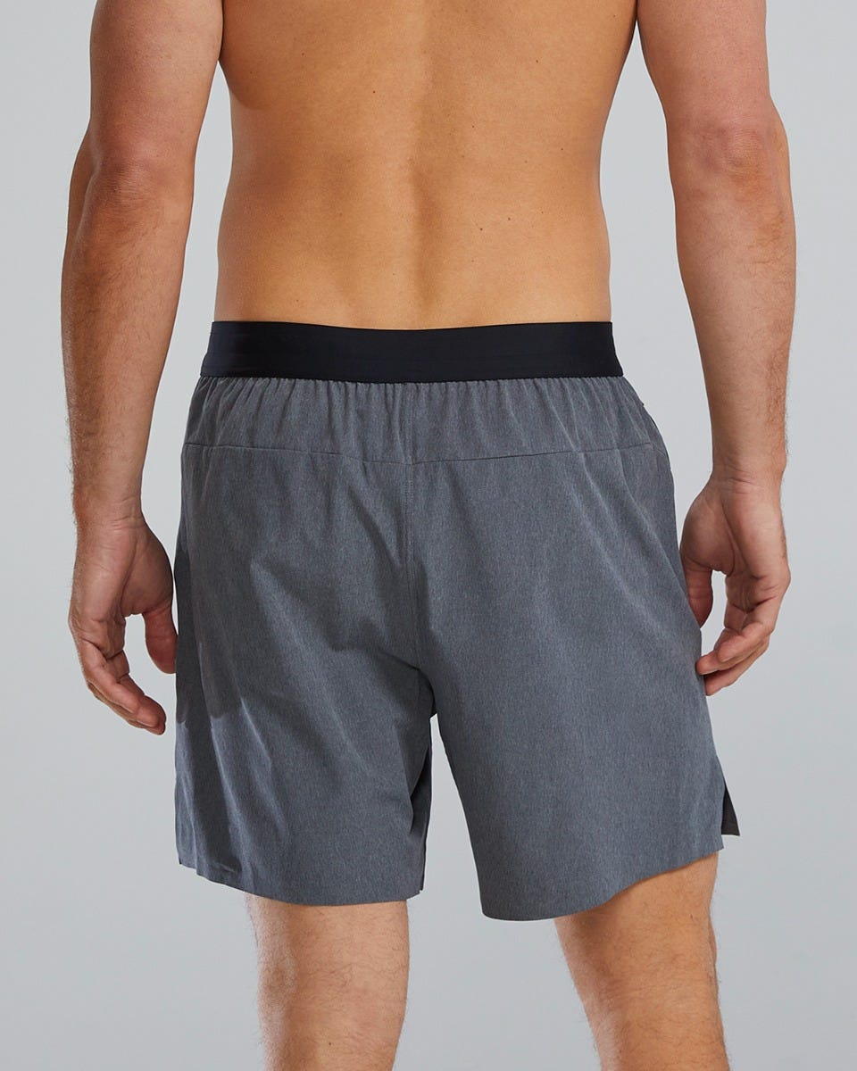  TYR Hydrosphereª Men's Lined 7" Unbroken Shorts - Solid