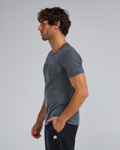  TYR Unisex Ultrasoft Lightweight Tri Blend Tech Tee - Big Logo