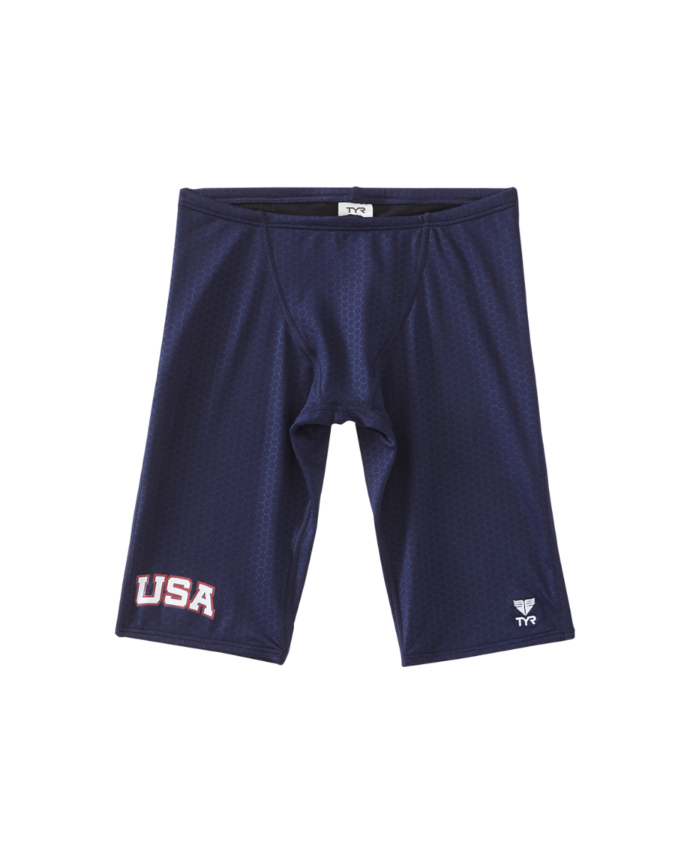  TYR Boy's Hexa USA Jammer Swimsuit