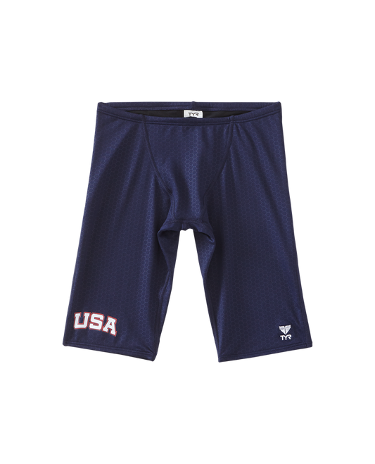  TYR Boy's Hexa USA Jammer Swimsuit