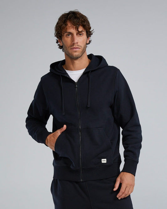  TYR UltraSoft Men's Heavyweight Terry Full-Zip Hoodie - Solid