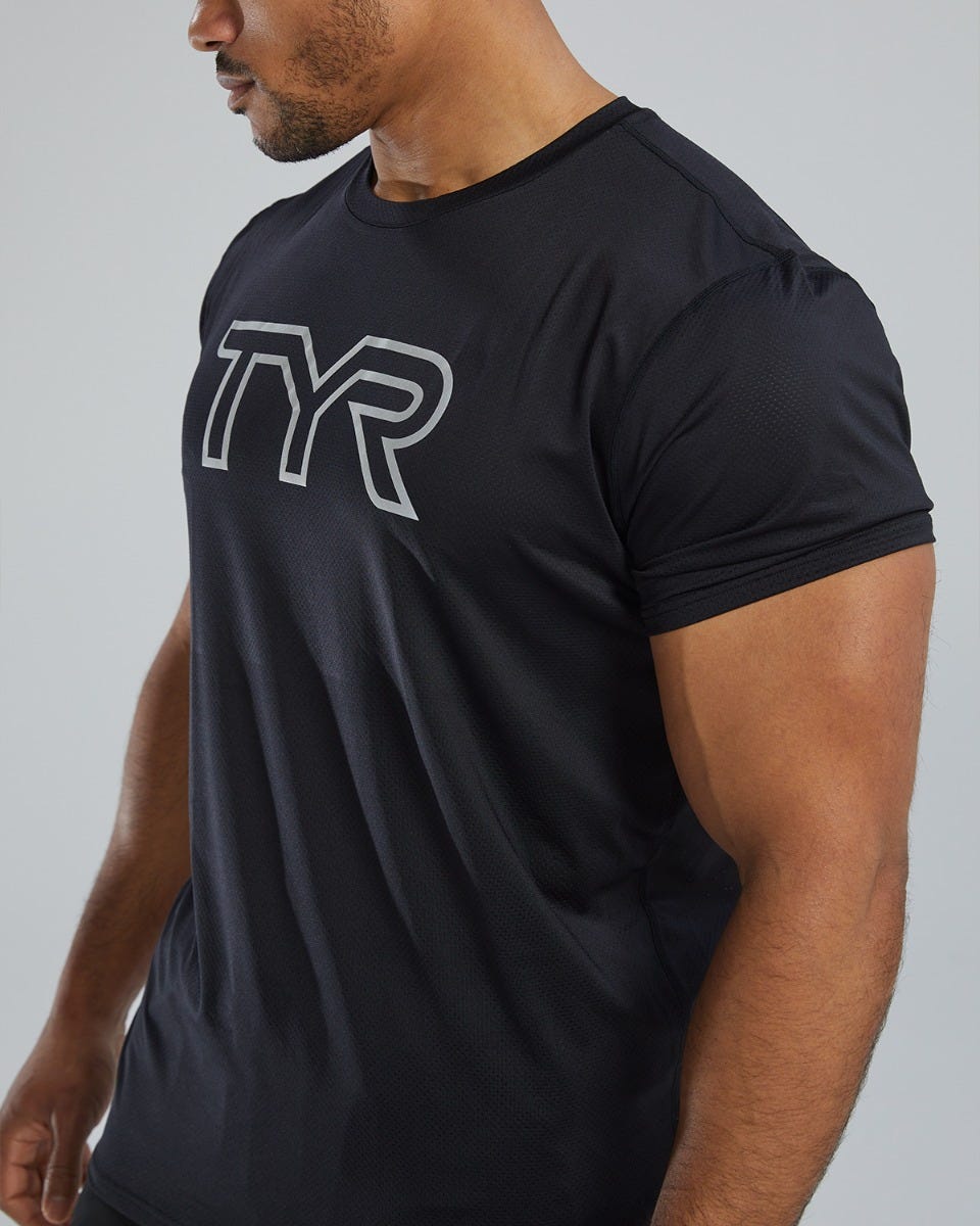  TYR Airtec™ Men's Big Logo Tee - Solid / Heather