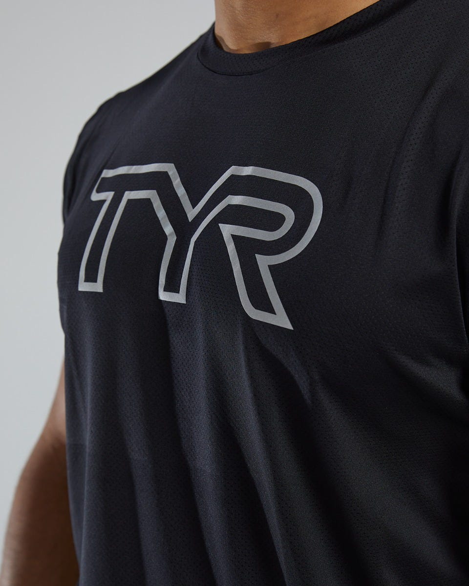  TYR Airtec™ Men's Big Logo Tee - Solid / Heather
