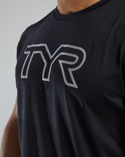  TYR Airtec™ Men's Big Logo Tee - Solid / Heather