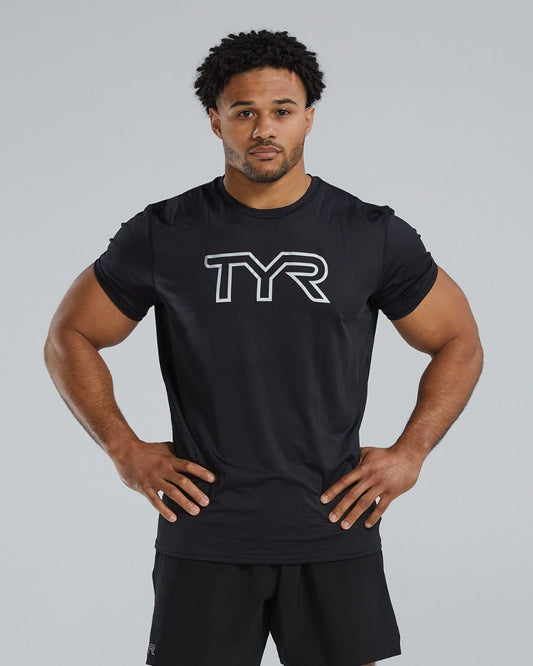  TYR Airtec™ Men's Big Logo Tee - Solid / Heather