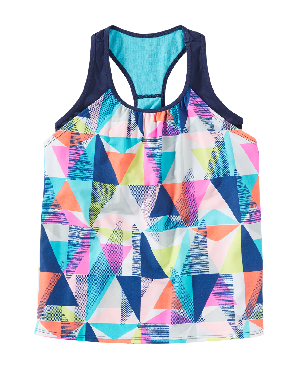  TYR Durafast Lite® Girls' Ava 2-in-1 Tank - Jigsaw