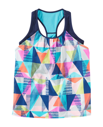  TYR Durafast Lite® Girls' Ava 2-in-1 Tank - Jigsaw