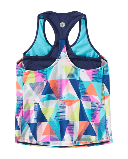  TYR Durafast Lite® Girls' Ava 2-in-1 Tank - Jigsaw
