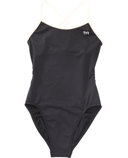  TYR Girls' Trinityfit Swimsuit - Hexa