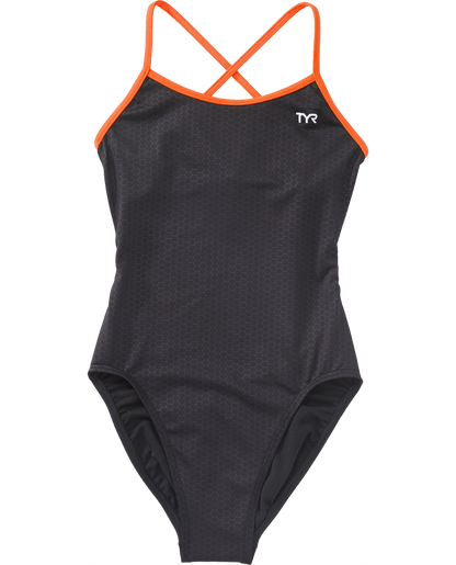  TYR Girls' Trinityfit Swimsuit - Hexa