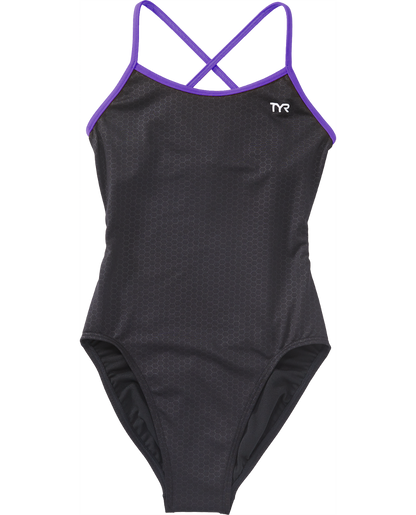  TYR Girls' Trinityfit Swimsuit - Hexa