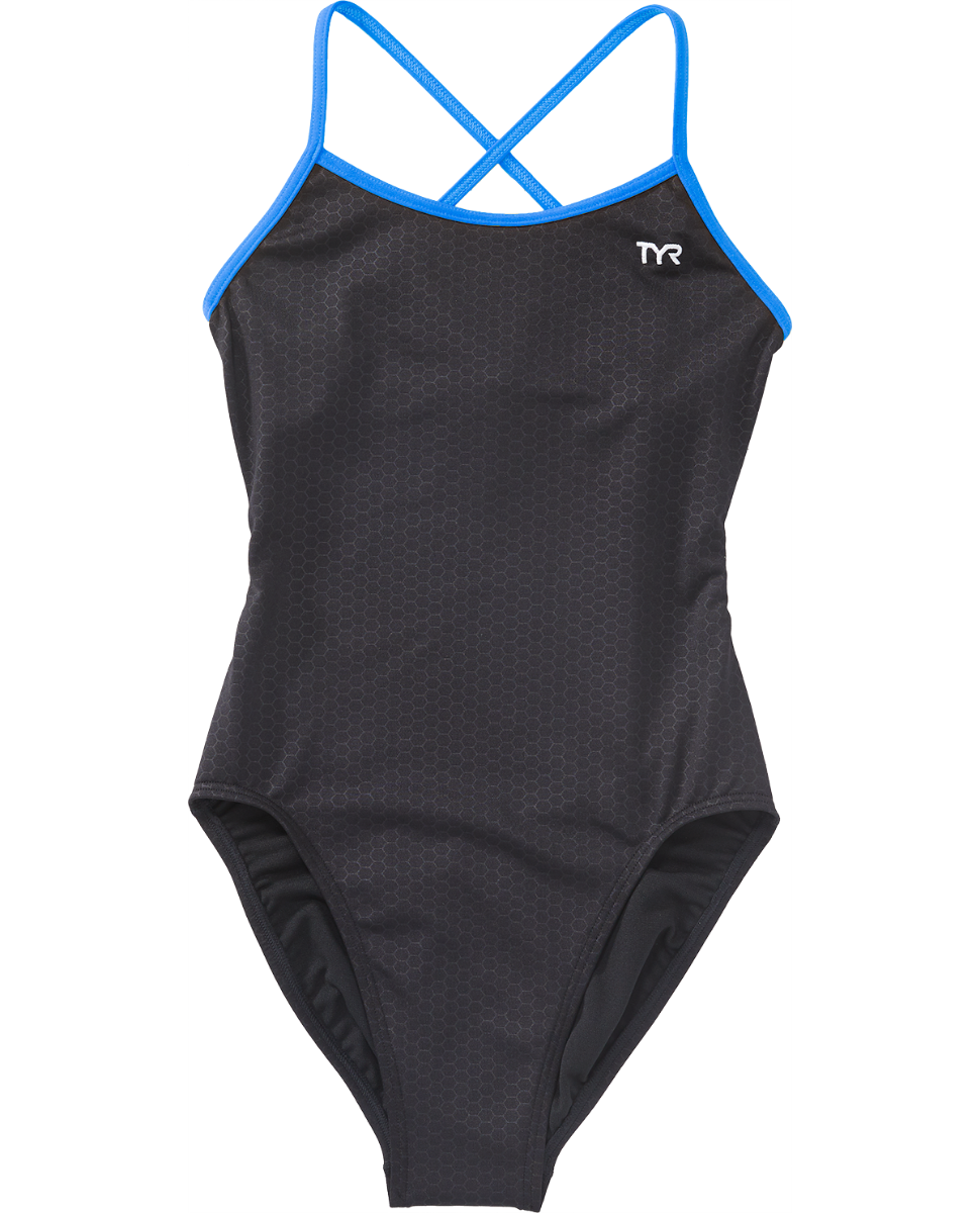  TYR Girls' Trinityfit Swimsuit - Hexa