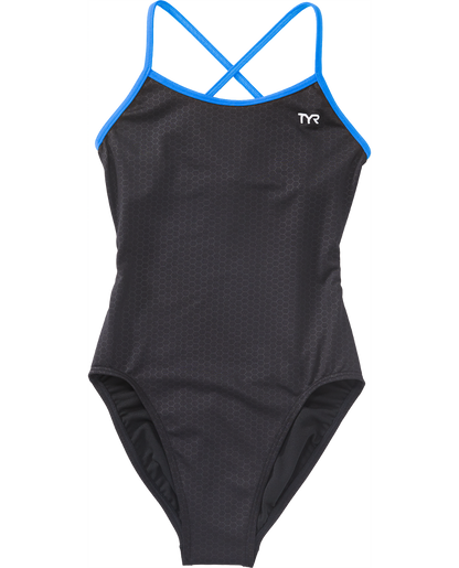  TYR Girls' Trinityfit Swimsuit - Hexa