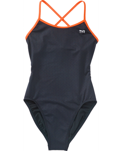  TYR Girls' Trinityfit Swimsuit - Hexa