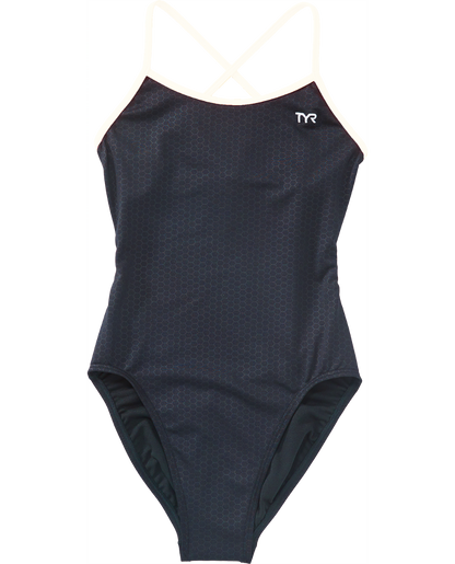  TYR Girls' Trinityfit Swimsuit - Hexa