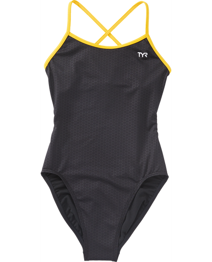  TYR Girls' Trinityfit Swimsuit - Hexa