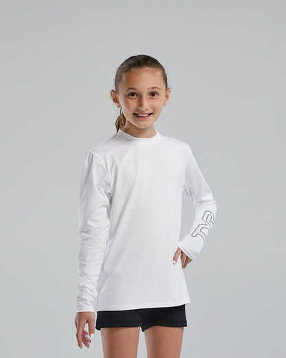 TYR SunDefense™ Kids' Long Sleeve Crew - Solid