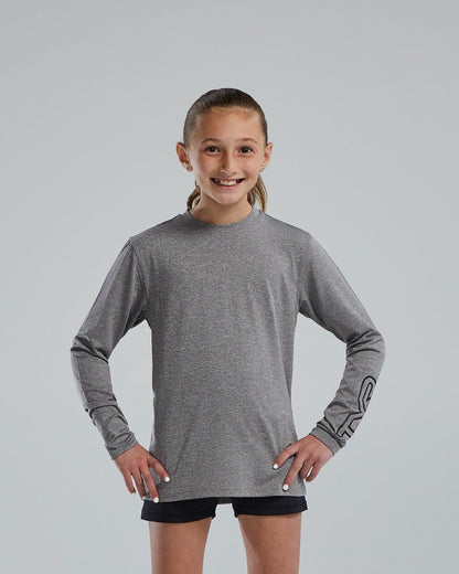  TYR SunDefense™ Kids' Long Sleeve Crew - Solid