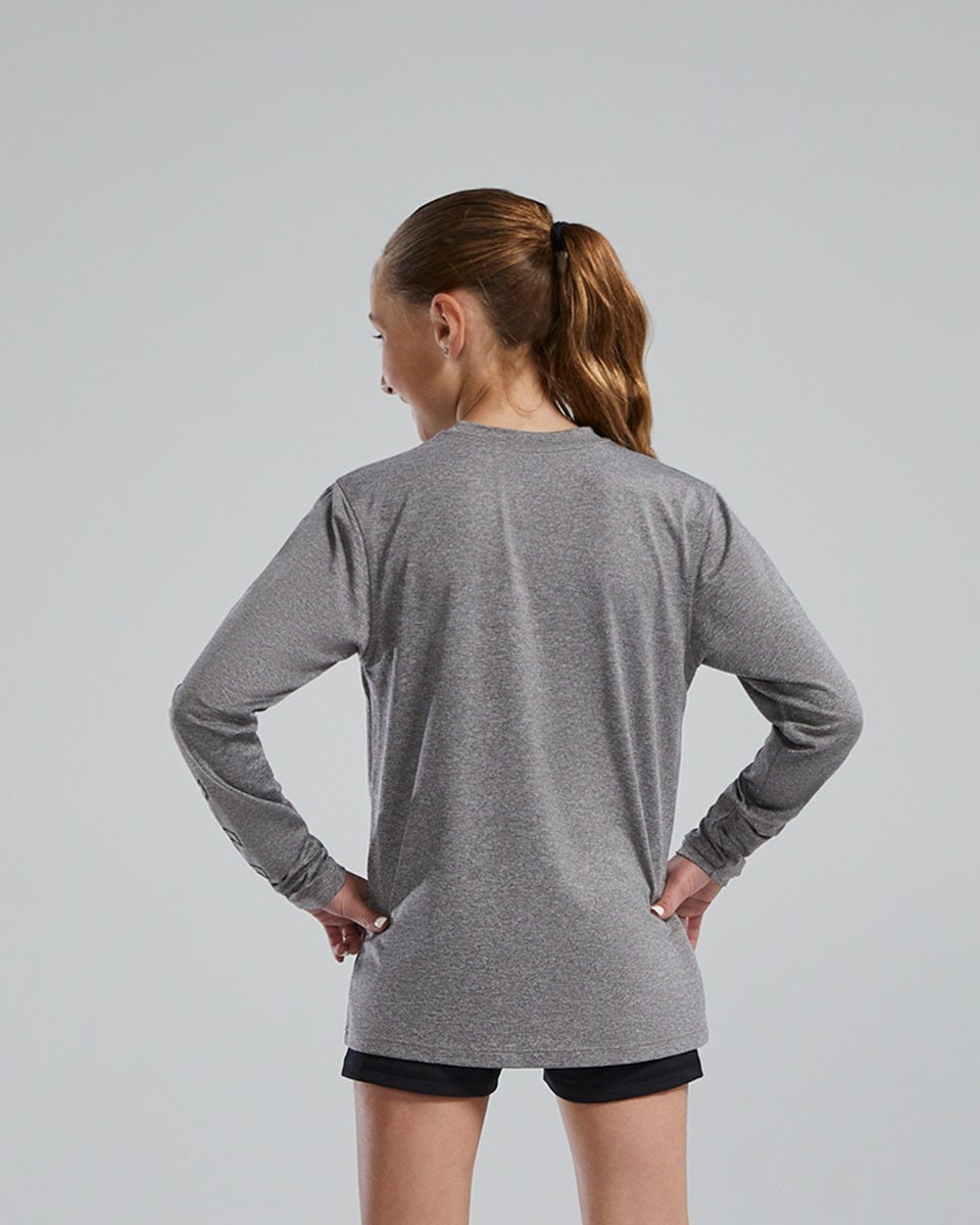  TYR SunDefense™ Kids' Long Sleeve Crew - Solid