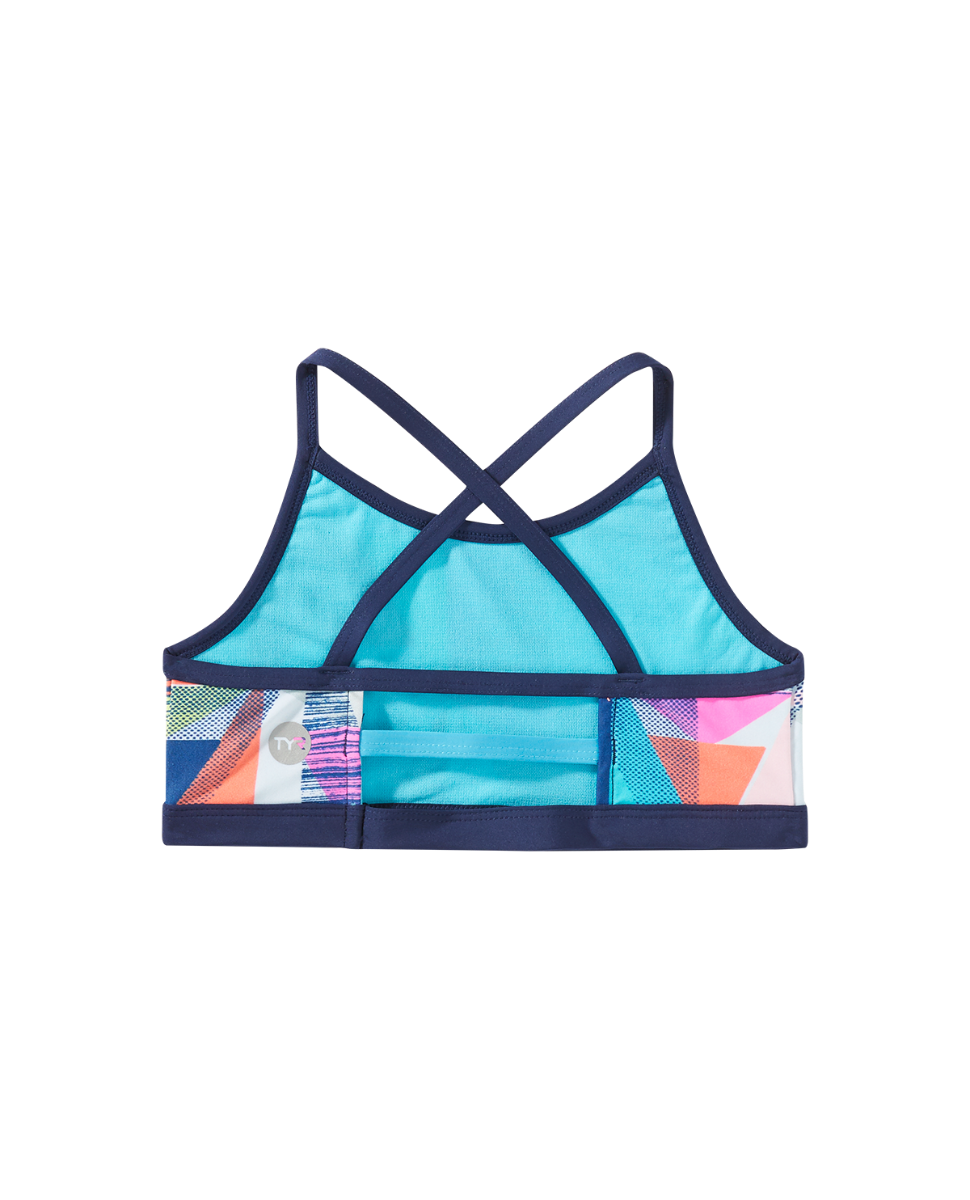  TYR Durafast Lite® Girls' Trinity Top - Jigsaw